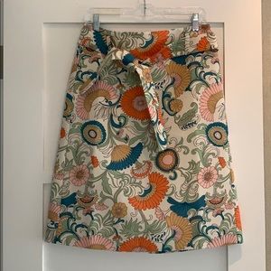 Floral jcrew skirt